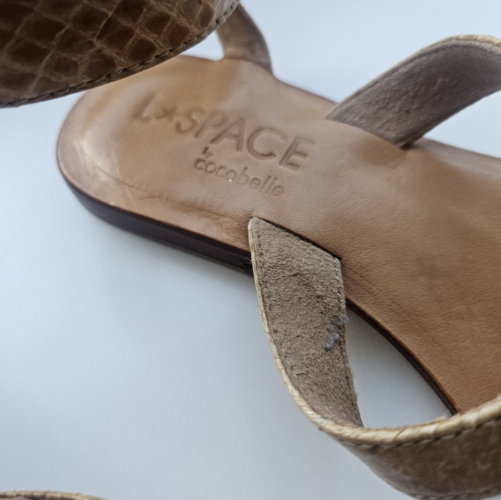 L*Space By Monica Wise × Cocobelle Snake Wrap Thong Flat Sandals - Picture 10 of 14